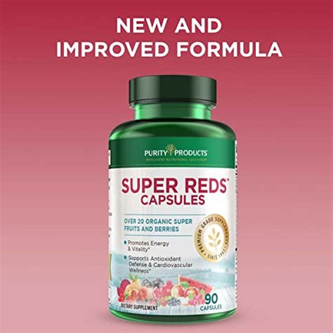 Purity Products Super Reds Capsules Formula 20 Organic Super Fruits