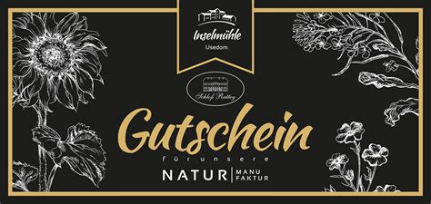 Kunden digital die bankgeschäfte erleichtern. Gutscheine - Inselmühle Usedom - Naturmanufaktur für ...