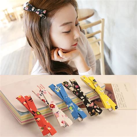 New Korean Cute Hair Accessories Headwear Hair Clip Hair Jewelry Trinkets Canvas Fabric Bow