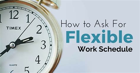 How To Ask For Flexible Work Schedule Top 20 Ways Wisestep