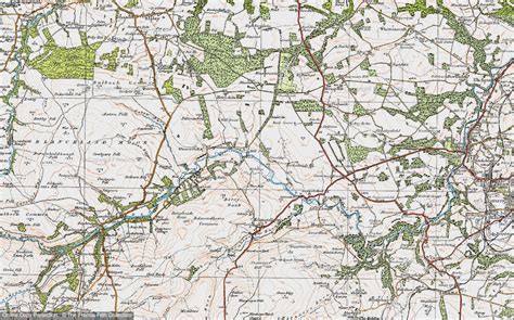 Historic Ordnance Survey Map Of Derwent Reservoir 1925