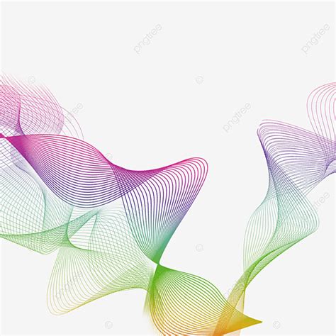 Wave Line Png Image Colorful Wave Line Background Vector Colorful