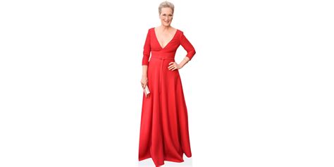 Meryl Streep Red Dress Art