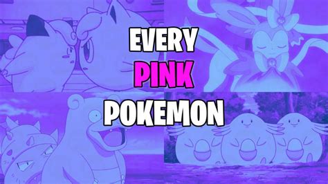 List Of All Pink Pokemon With Rankings Release Gaming
