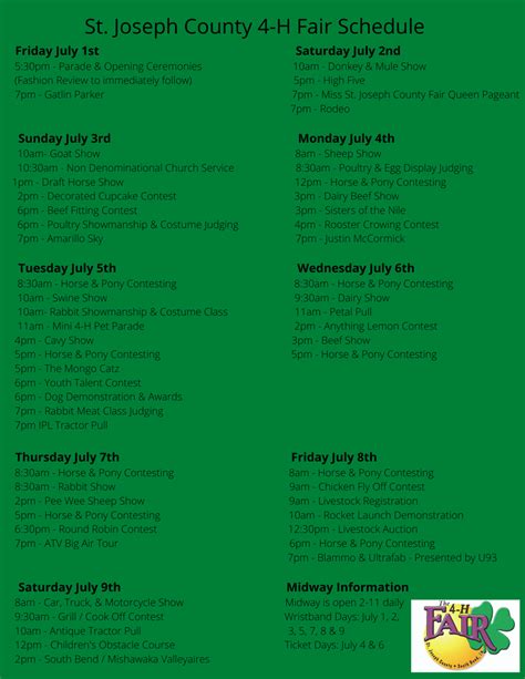 Experience The St. Joseph County 4-H Fair