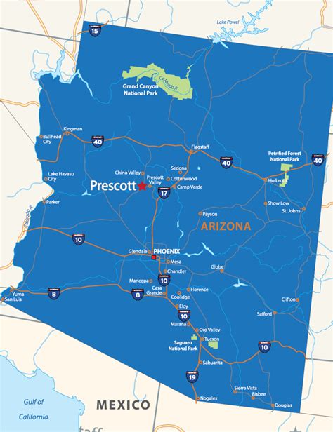 Prescott Az City Map Pooh Ulrika