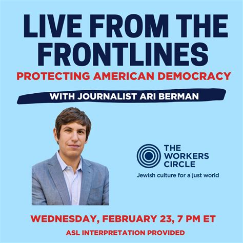 Live From The Frontlines Protecting American Democracy A Conversation