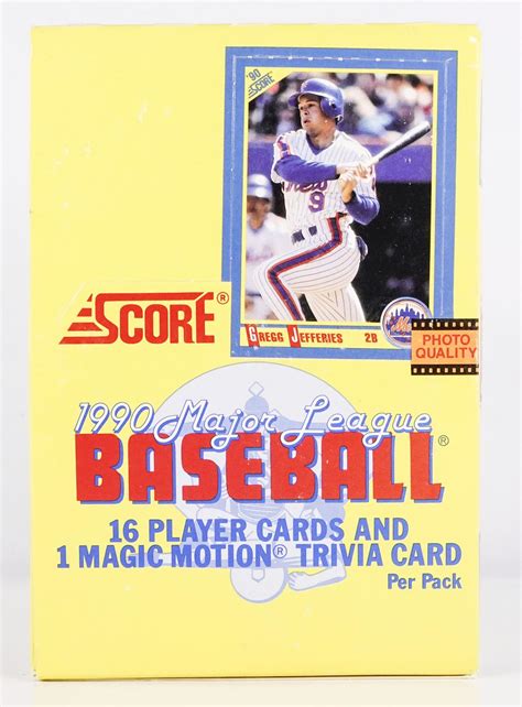 1990 Score Baseball Wax Box | DA Card World