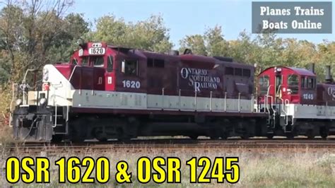 Ontario Southland Osr Osr Locomotives Manifest Train Woodstock Youtube