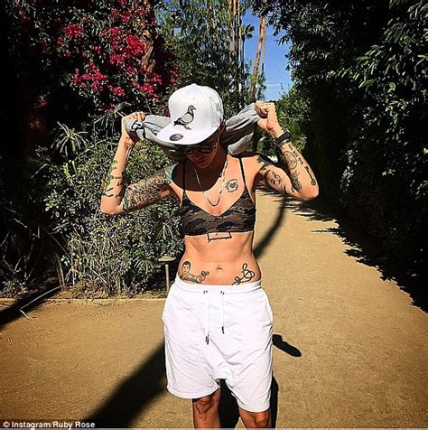 Twinning Again Ruby Rose Shows Off Her Abs And Tatts In Brand New Snap