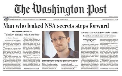 Washington Post Calls For Prosecution Of Snowden Who Leaked Docs To Paper True Pundit