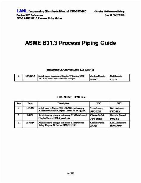 Asme B313 Process Piping Guide