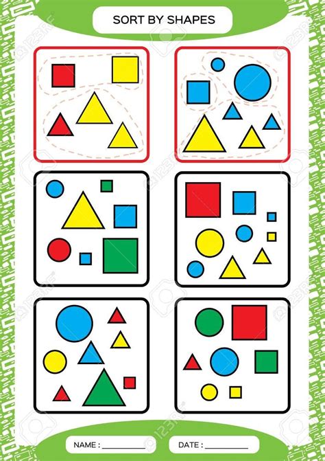 Kindergarten Math Sorting Worksheets For Kindergarten