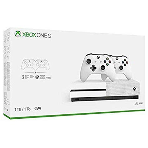 Xbox One S Two Controller 1tb Game Pass And 14 Day Xbox Live Gold Trial
