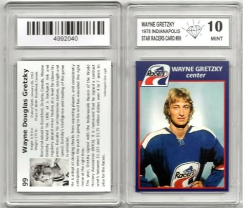 1978 National Sports Card Wayne Gretzky 99 Indianapolis Racers Graded