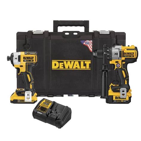 DEWALT Volt MAX XR Lithium Ion Cordless Drill Driver And Impact Combo Kit Tool With Ah
