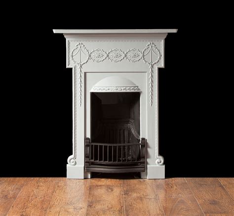 Supplied with a replacement fireback and bottom grate. Cast Iron Bedroom Fireplace - Ci145 - 19th Century, 20th ...