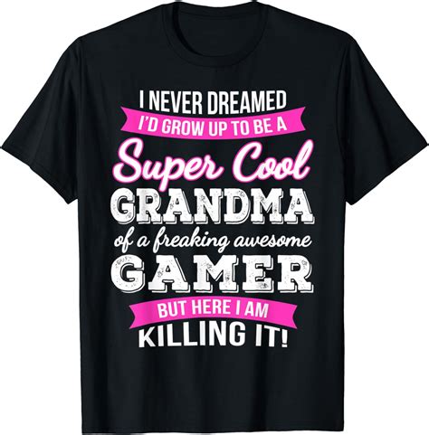 Gamers Grandma T Shirt Funny T Clothing Shoes And Jewelry