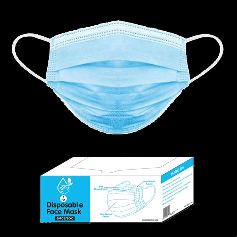10x 3 Ply Disposable Face Masks To Clear Glowtopia
