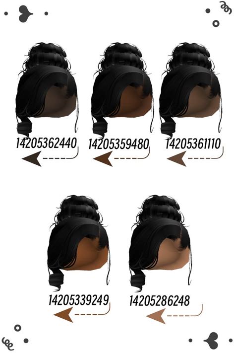 Bloxburgbrookhavenberry Avenue Etc Codes Black Hair Roblox