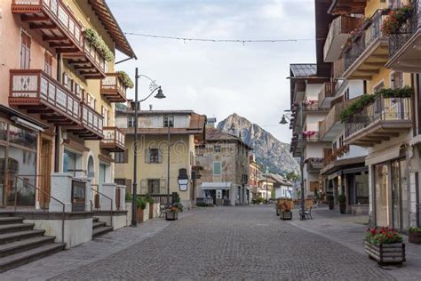 Cortina Town In Italy In Summer Stock Photo Image Of Landscape