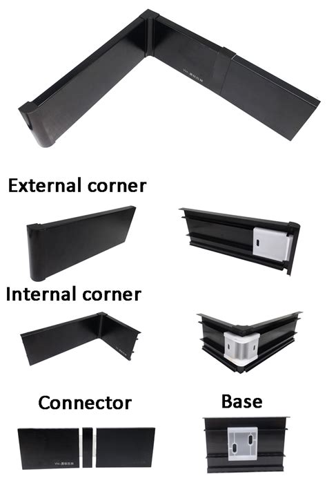 View our large range of bespoke and high quality skirting boards here today. 1.0 mm Thick Black Gold Color Aluminum Baseboard ...