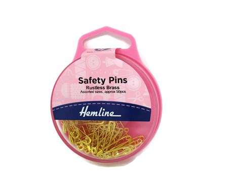 Assorted Rustless Brass Safety Pins 50pcs — Artificial Floral Supplies