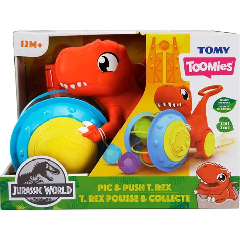 Играчка за бутане Tomy Jurassic World Pic And Push T Rex Emagbg