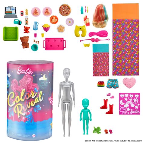 Barbie® Barbie® Color Reveal Pyjama Party Poupée Et Accessoires