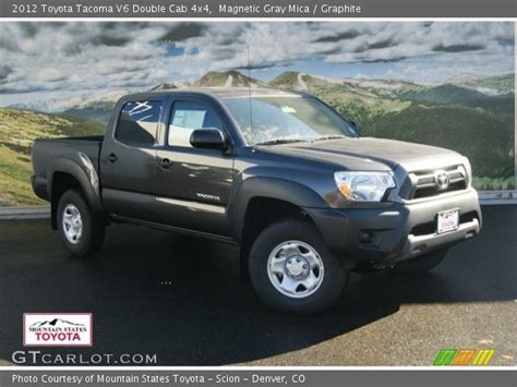 Magnetic Gray Mica 2012 Toyota Tacoma V6 Double Cab 4x4 Graphite