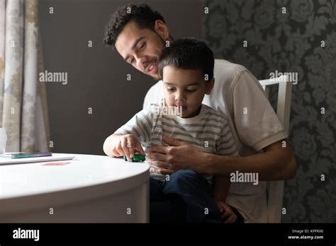 Father And Son Bonding Stock Photo Alamy
