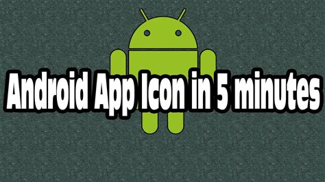 How to create an app: How To Create Android App Icon In 5 Minutes [Tutorial ...
