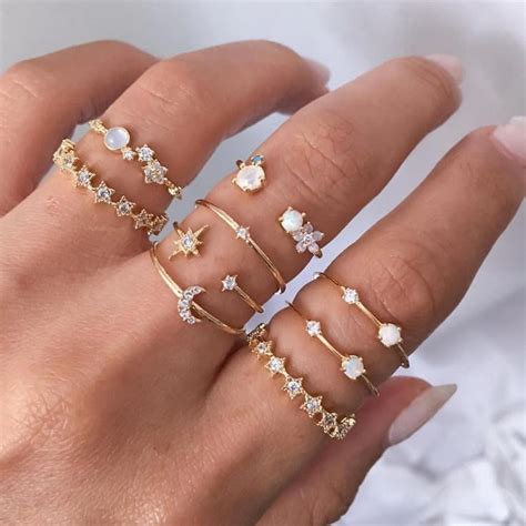 leather jewelry rings for teens bridal earrings bracelets aesthetic gold rings boho