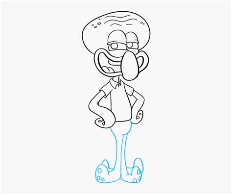 How To Draw Squidward From Spongebob Squarepants Squidward Drawing
