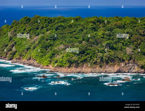 Isla Del Cano Costa Rica Aerial Of Cano Island National Park An