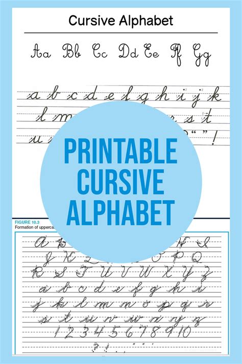 5 Best Printable Cursive Alphabet