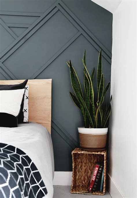Sometimes, all your bedroom or living room needs is an accent wall to freshen things up! DIY Wood Trim Accent Wall (With images) | Wood trim ...