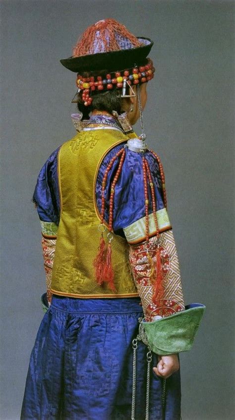 Frauentracht Der Burjaten Traditional Buryat Women Dress View From