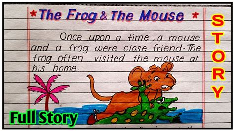 Story The Frog And The Mouse The Frog And The Mouse Story In English