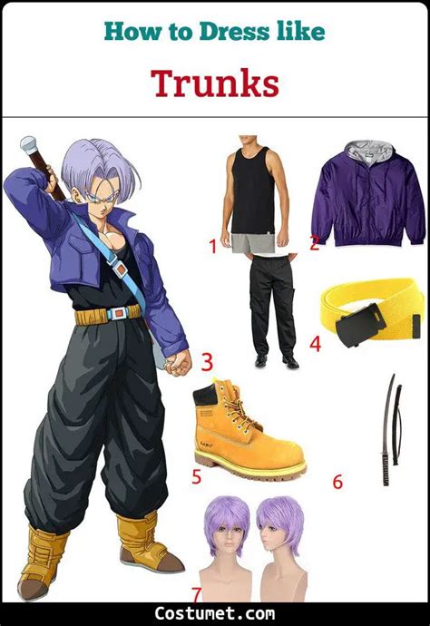 Trunks Dragon Ball Costume For Cosplay And Halloween