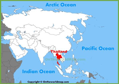 Thailand Location On The Asia Map