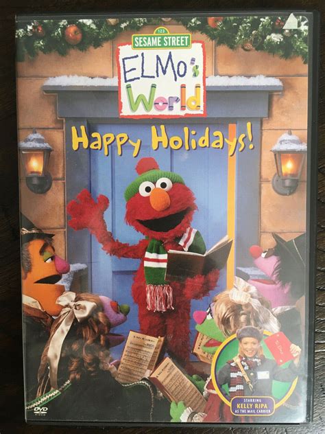 Sesame Street Elmos World Happy Holidays Dvd 2002 Kelly Ripa