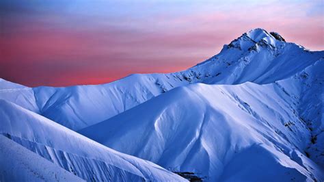 Sunset Over A Snowy Mountain Australia Photorator