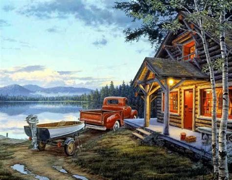 He then places them in his garden of other dead girls coming back daily to check on them. CABIN COTTAGE BY THE LAKE BOAT MOUSE PAD IMAGE FABRIC TOP ...