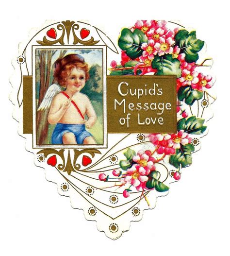 Vintage Valentine Card Cupids Message Of Love Circa 1930s Vintage
