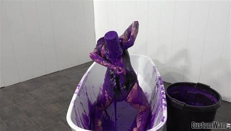 Lucys Sexy Swimsuit Filled With Purple Gunge Customwam