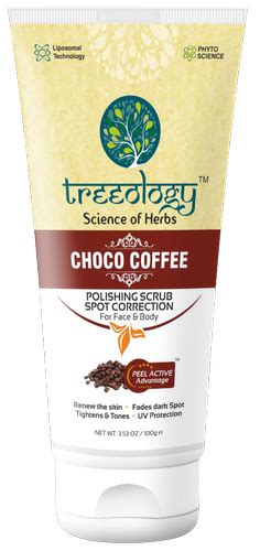 Treeology Choco Coffee Scrub, Pack Size: 100 Gm, Rs 120 /piece Spatz png image