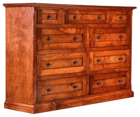 Mission Alder Nine Drawer Tall Dresser Dressers By Oak Arizona