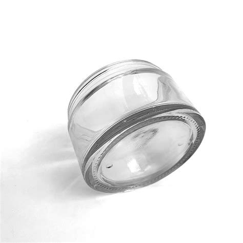 Best Selling 200ml Empty Clear Glass Cosmetic Facial Cream Jar With Plastic Lid High Quality