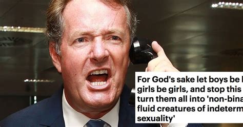 He has a background in journalism and has also worked as a judge on britain's got talent and hosted. Piers Morgan lashes out at 'non binary brigade': 'Let boys ...